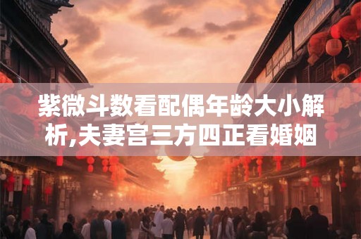 紫微斗数看配偶年龄大小解析,夫妻宫三方四正看婚姻