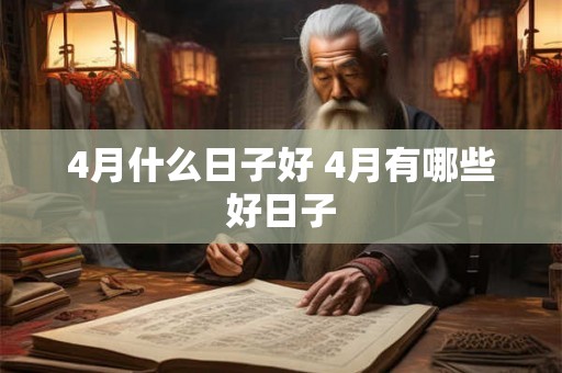 4月什么日子好 4月有哪些好日子