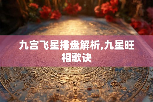 九宫飞星排盘解析,九星旺相歌诀
