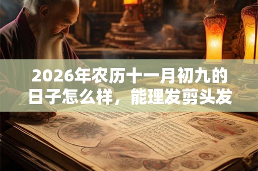 2026年农历十一月初九的日子怎么样，能理发剪头发吗？
