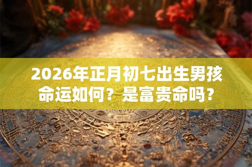 2026年正月初七出生男孩命运如何？是富贵命吗？