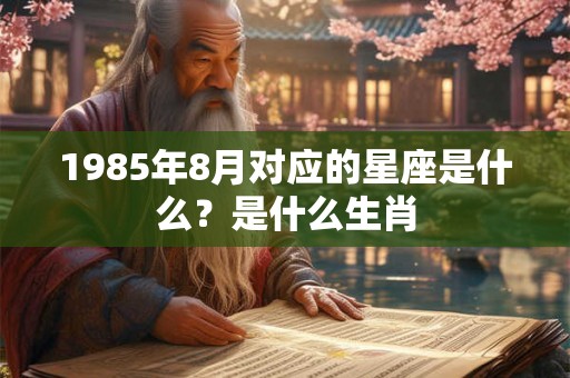 1985年8月对应的星座是什么？是什么生肖