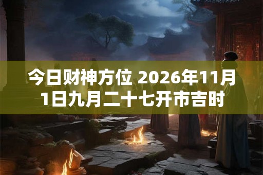 今日财神方位 2026年11月1日九月二十七开市吉时 今日财神方位 2026年11月1日九月二十七开市吉时