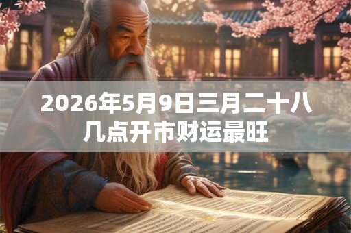 2026年5月9日三月二十八几点开市财运最旺