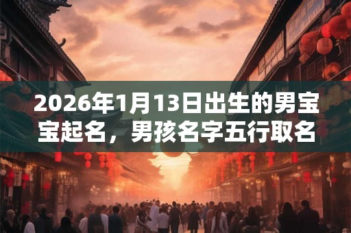 2026年1月13日出生的男宝宝起名,男孩名字五行取名 2026年1月13日出生的男宝宝起名,男孩名字五行取名