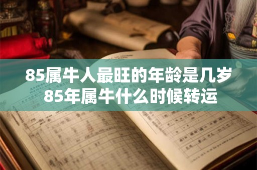 85属牛人最旺的年龄是几岁 85年属牛什么时候转运 85属牛人最旺的年龄是几岁 85年属牛什么时候转运