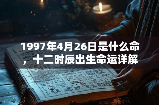 1997年4月26日是什么命，十二时辰出生命运详解