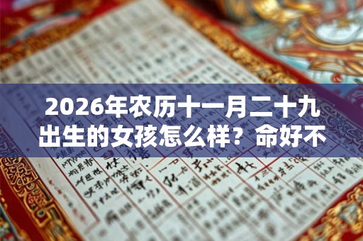 2026年农历十一月二十九出生的女孩怎么样？命好不好？