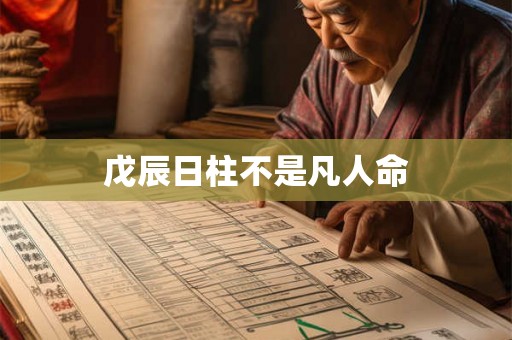 戊辰日柱不是凡人命