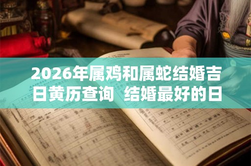 2026年属鸡和属蛇结婚吉日黄历查询  结婚最好的日子