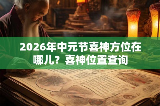 2026年中元节喜神方位在哪儿?喜神位置查询 2026年中元节喜神方位在哪儿?喜神位置查询