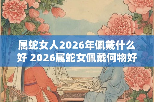 属蛇女人2026年佩戴什么好 2026属蛇女佩戴何物好