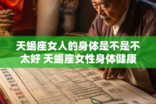 天蝎座女人的身体是不是不太好 天蝎座女性身体健康状况如何