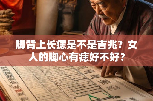 脚背上长痣是不是吉兆？女人的脚心有痣好不好？
