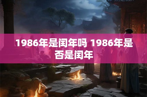1986年是闰年吗 1986年是否是闰年