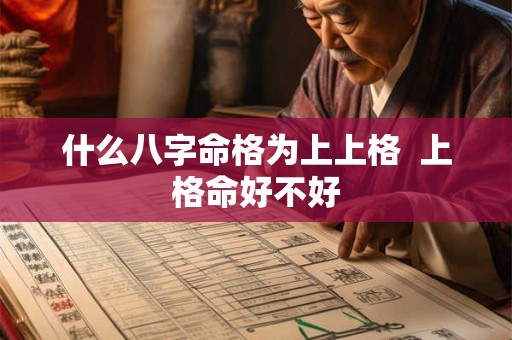 什么八字命格为上上格  上格命好不好