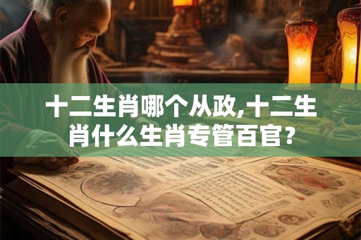 十二生肖哪个从政,十二生肖什么生肖专管百官？