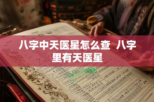 八字中天医星怎么查 八字里有天医星 八字中天医星怎么查 八字里有天医星