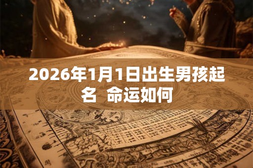 2026年1月1日出生男孩起名  命运如何