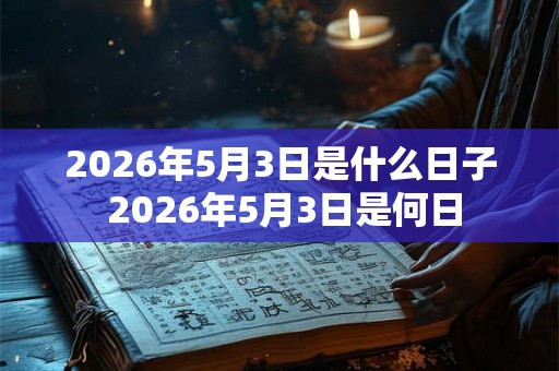 2026年5月3日是什么日子 2026年5月3日是何日