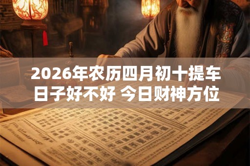 2026年农历四月初十提车日子好不好 今日财神方位