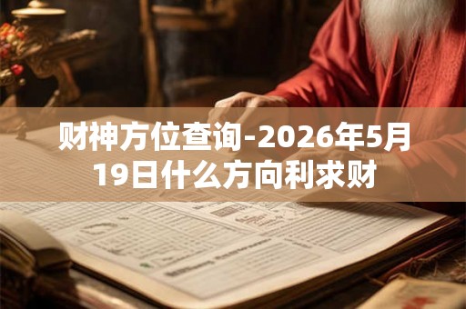 财神方位查询-2026年5月19日什么方向利求财 财神方位查询-2026年5月19日什么方向利求财