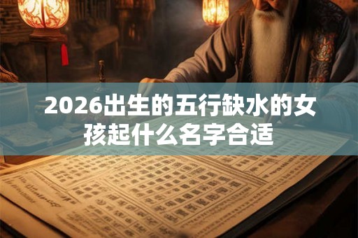 2026出生的五行缺水的女孩起什么名字合适