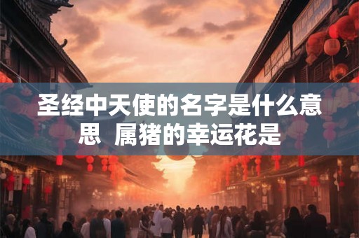 圣经中天使的名字是什么意思  属猪的幸运花是