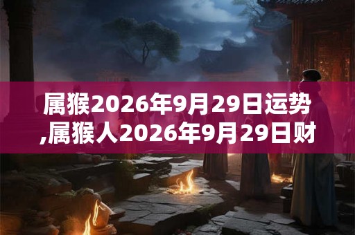 属猴2026年9月29日运势,属猴人2026年9月29日财运,生肖猴2026年9月29日运势