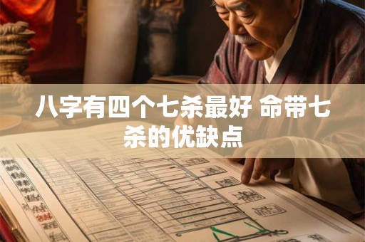 八字有四个七杀最好 命带七杀的优缺点