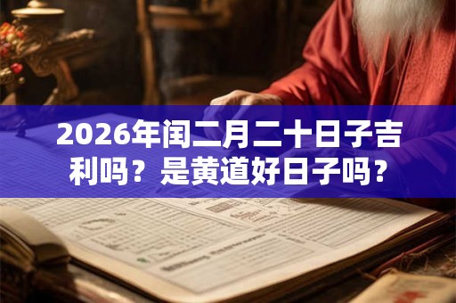 2026年闰二月二十日子吉利吗？是黄道好日子吗？