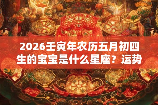 2026壬寅年农历五月初四生的宝宝是什么星座？运势如何？