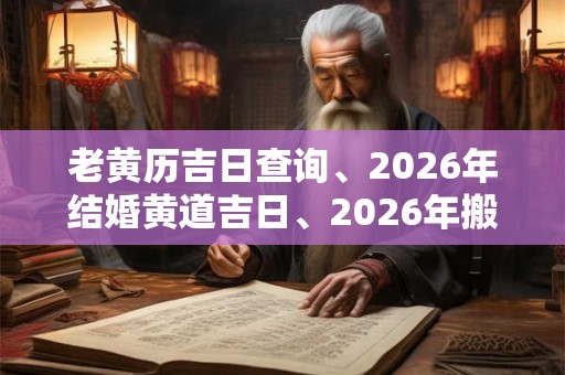 老黄历吉日查询、2026年结婚黄道吉日、2026年搬家黄道吉日 老黄历吉日查询、2026年结婚黄道吉日、2026年搬家黄道吉日