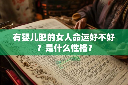 有婴儿肥的女人命运好不好？是什么性格？