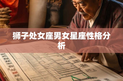 狮子处女座男女星座性格分析 狮子处女座男女星座性格分析