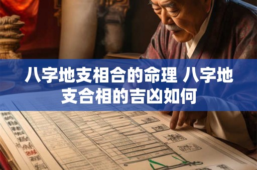 八字地支相合的命理 八字地支合相的吉凶如何