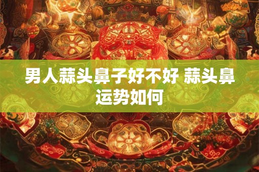 男人蒜头鼻子好不好 蒜头鼻运势如何