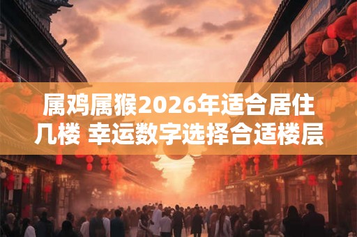 属鸡属猴2026年适合居住几楼 幸运数字选择合适楼层
