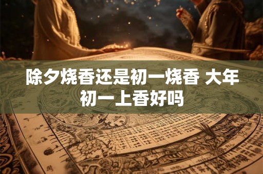 除夕烧香还是初一烧香 大年初一上香好吗