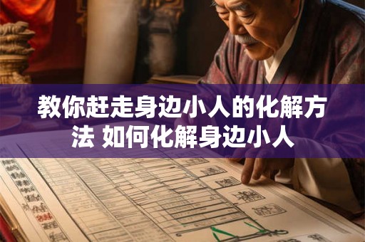教你赶走身边小人的化解方法 如何化解身边小人