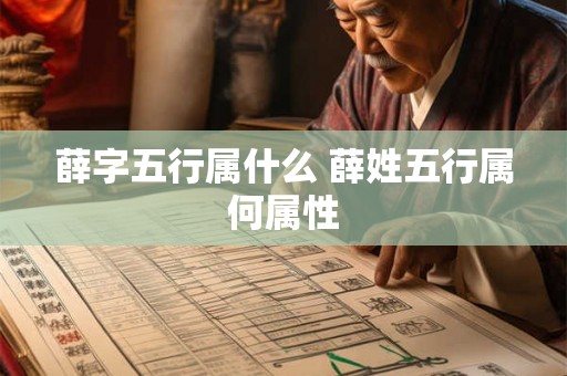 薛字五行属什么 薛姓五行属何属性