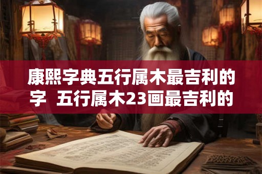康熙字典五行属木最吉利的字  五行属木23画最吉利的字