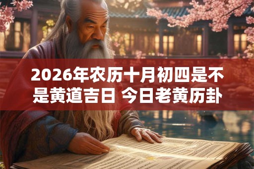 2026年农历十月初四是不是黄道吉日 今日老黄历卦象