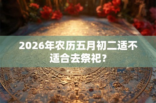 2026年农历五月初二适不适合去祭祀？