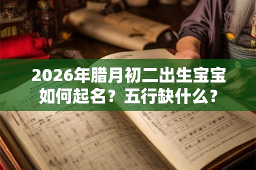 2026年腊月初二出生宝宝如何起名？五行缺什么？