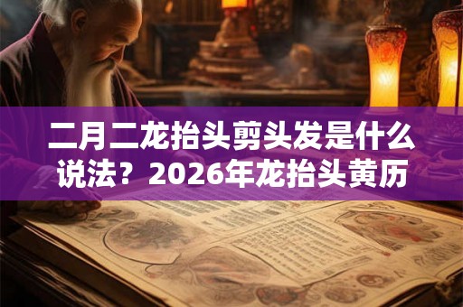 二月二龙抬头剪头发是什么说法？2026年龙抬头黄历宜理发吗？