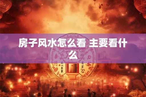 房子风水怎么看 主要看什么 房子风水怎么看 主要看什么