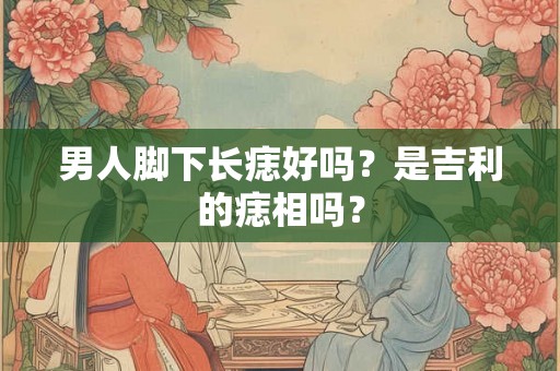 男人脚下长痣好吗？是吉利的痣相吗？