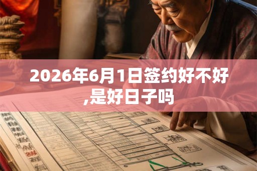 2026年6月1日签约好不好,是好日子吗
