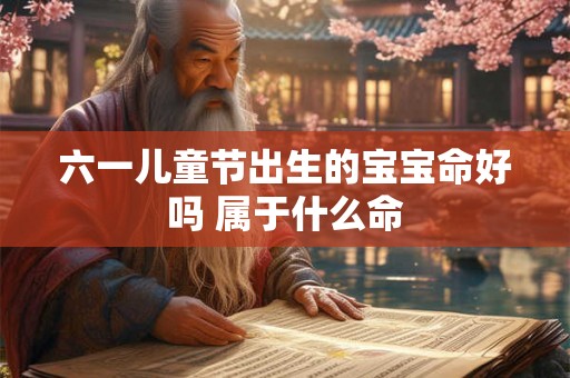六一儿童节出生的宝宝命好吗 属于什么命